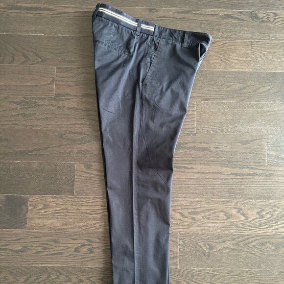Moncler Pantalone Sportivo Trouser Pants 36R Size 52 Navy Blue Made in Italy - Picture 1 of 8